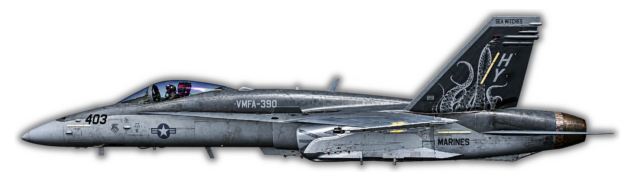 VMFA-390 F/A-18C Hornet lithograph